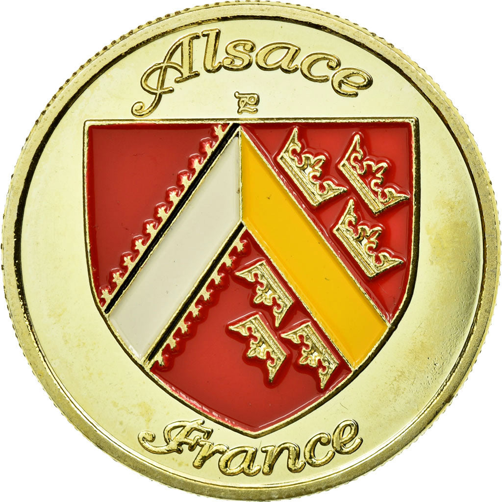 France, Jeton, Jeton Touristique, Alsace - Coiffe alsacienne, Souvenirs et