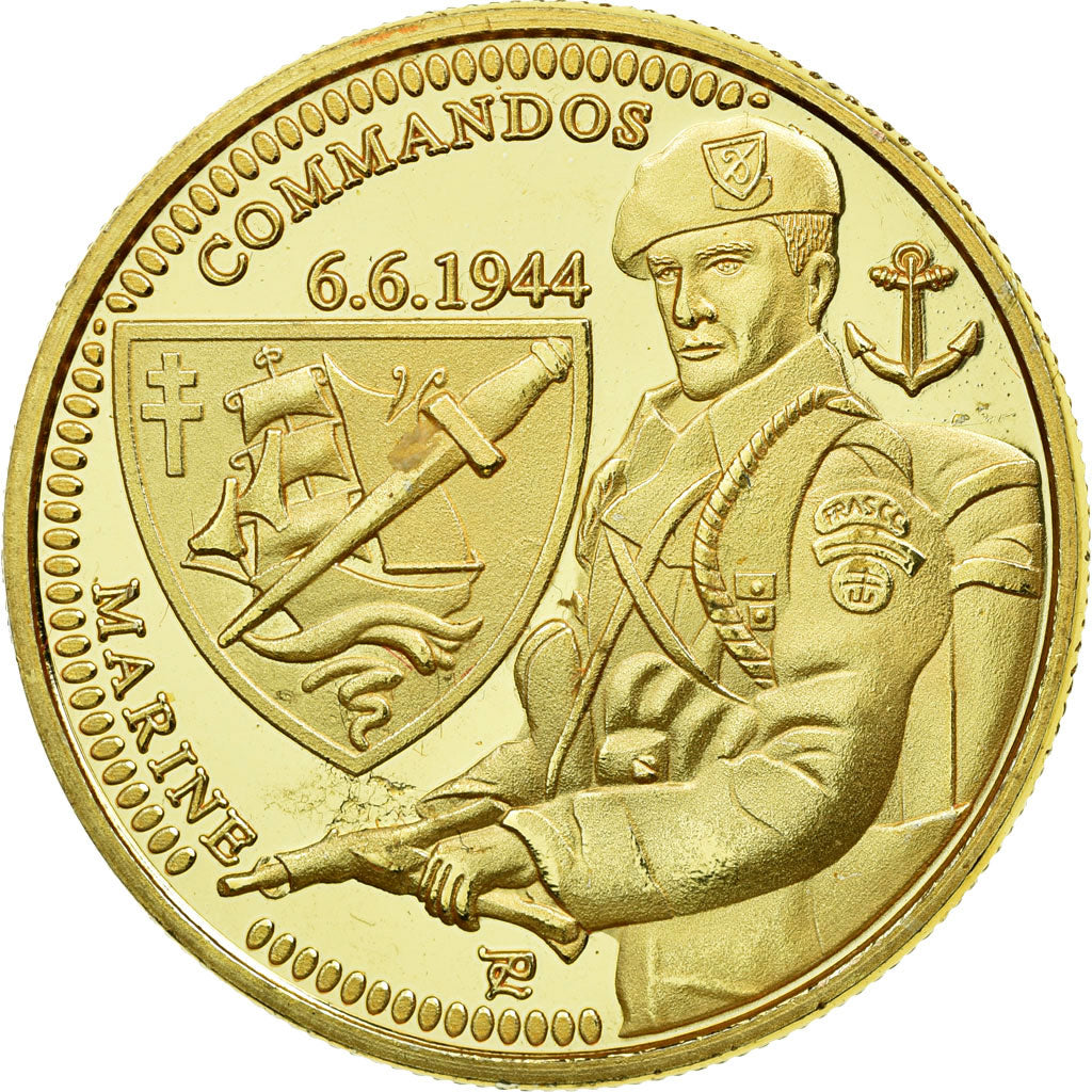 Frankrijk, Token, Toeristisch fiche, Commando Kieffer - Fusiliers Marins
