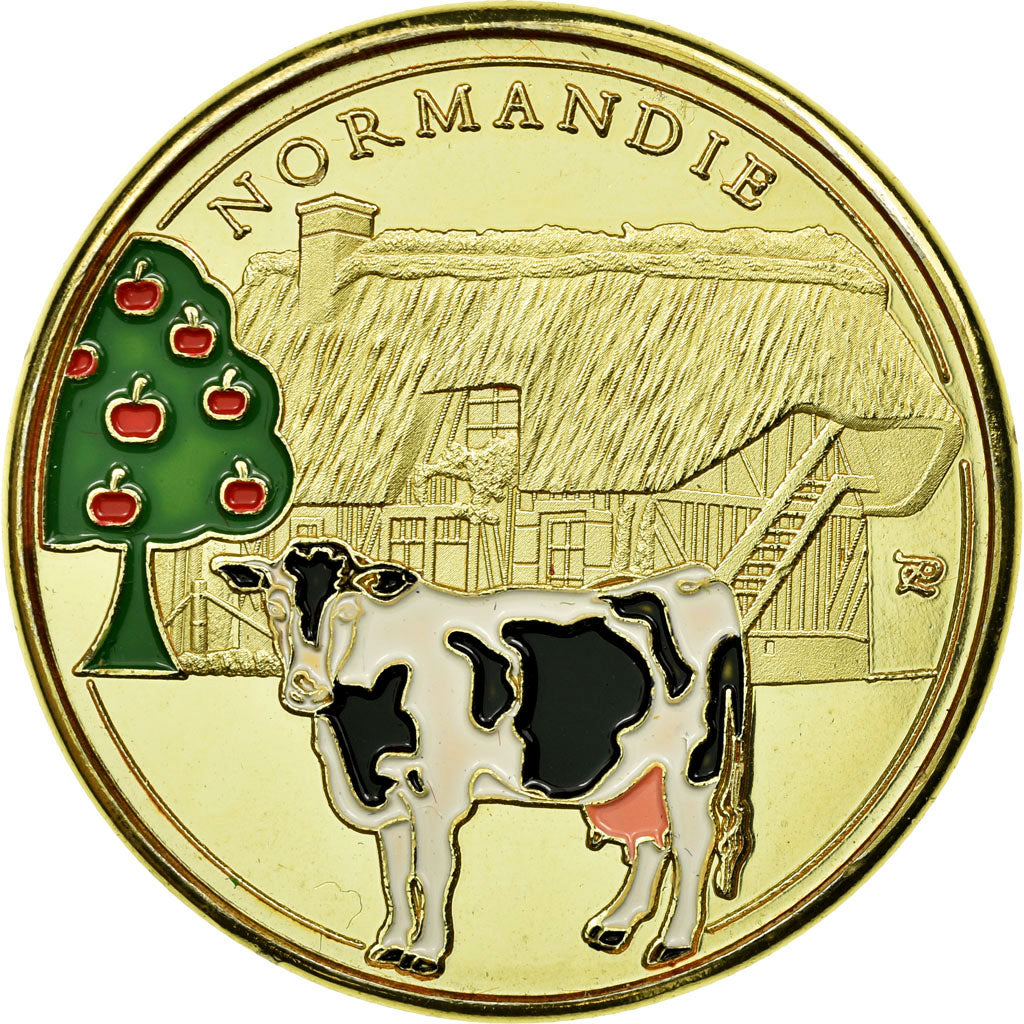 France, Jeton, Jeton Touristique, Normandie - Vache normande, Souvenirs et