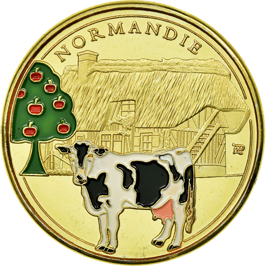 France, Jeton, Jeton Touristique, Normandie - Vache normande, Souvenirs et