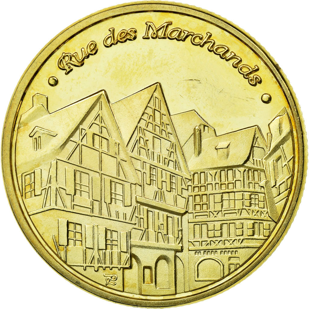 France, Jeton, Jeton Touristique, Colmar - La rue des marchands, Souvenirs et