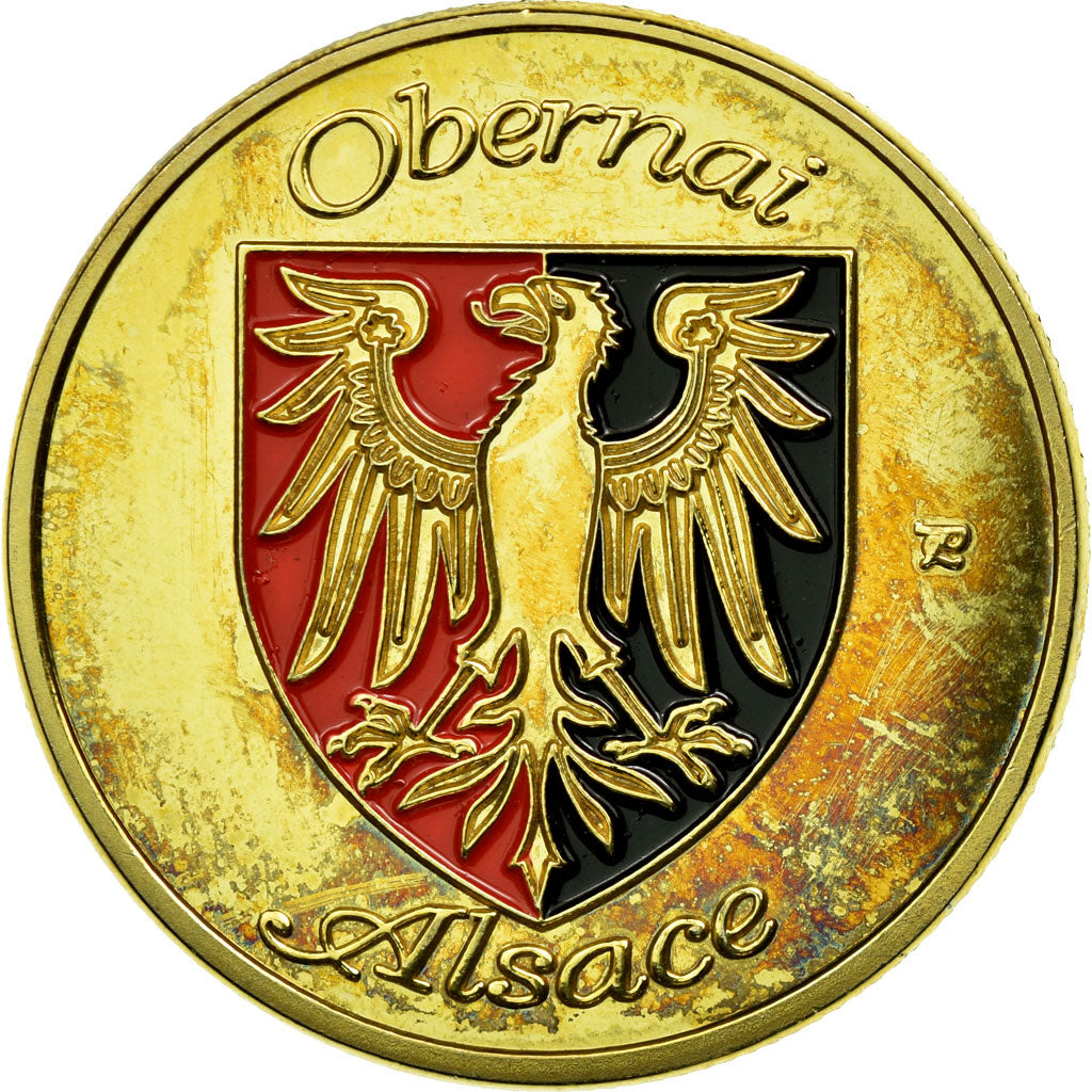 France, Token, Touristic token, Alsace - Obernai - Place du marché, Souvenirs