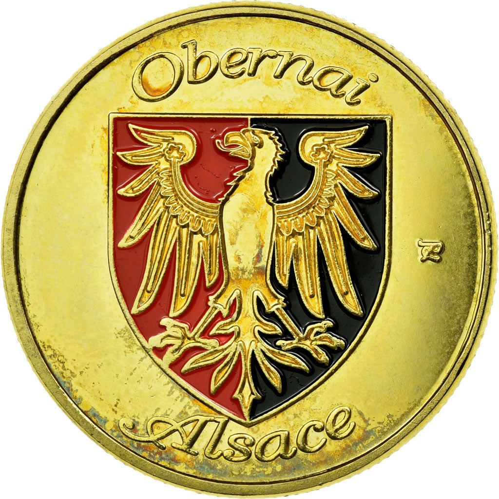 France, Token, Touristic token, Alsace - Obernai - Eglise Saints Pierre et Paul