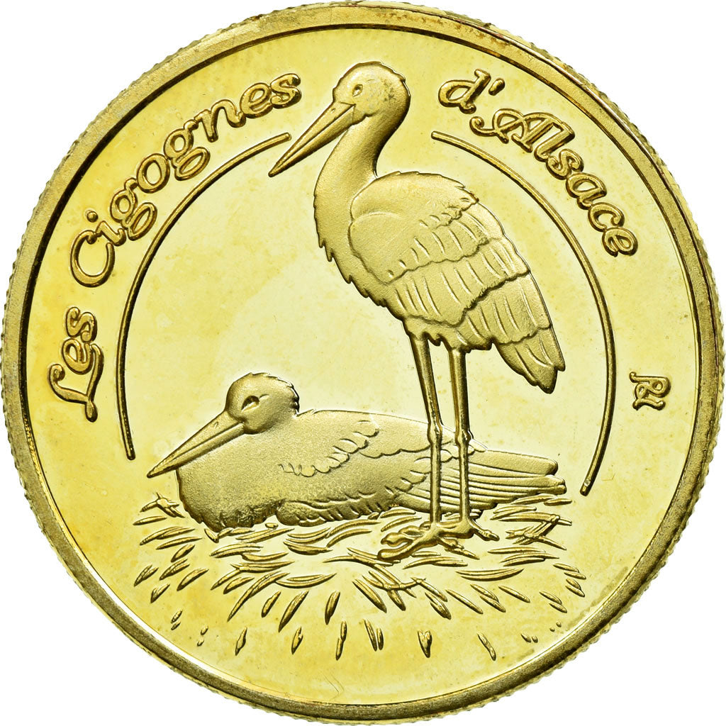France, Token, Touristic token, Alsace - Les cigognes d'Alsace, Souvenirs et