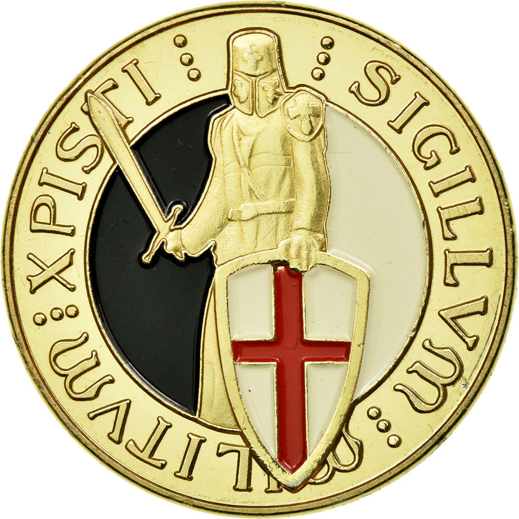 France, Token, Touristic token, Les Templiers - Chevalier et Croix pattée