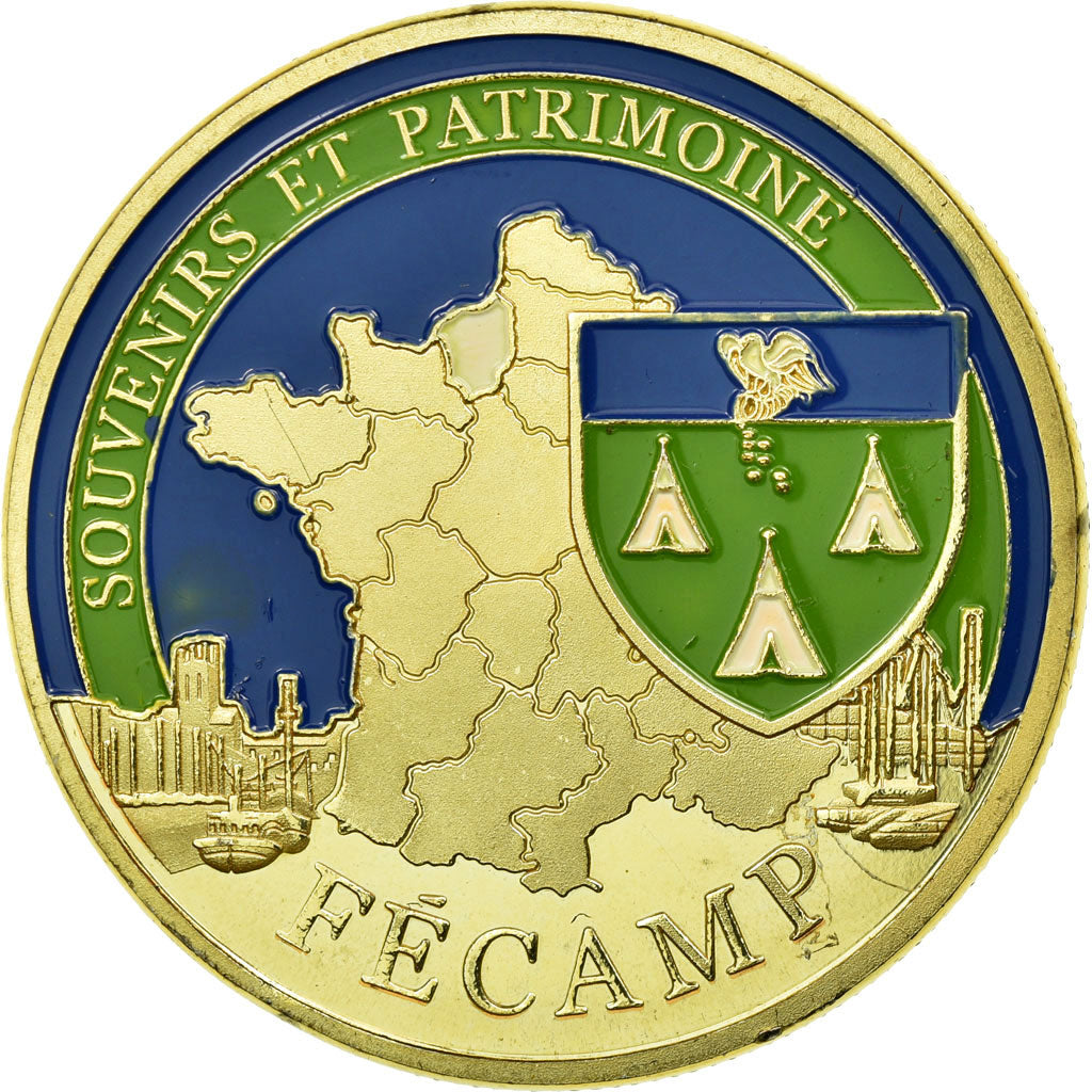 Francia, Token, Jetón turístico, Fécamp - Falaises, Souvenirs et Patrimoine