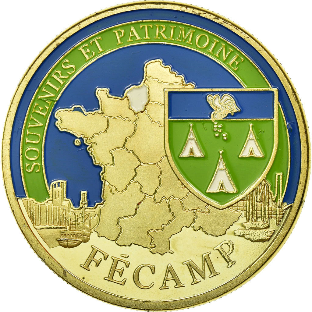 Frankrijk, Token, Toeristisch fiche, 76/ Fécamp - Bateau, Souvenirs et