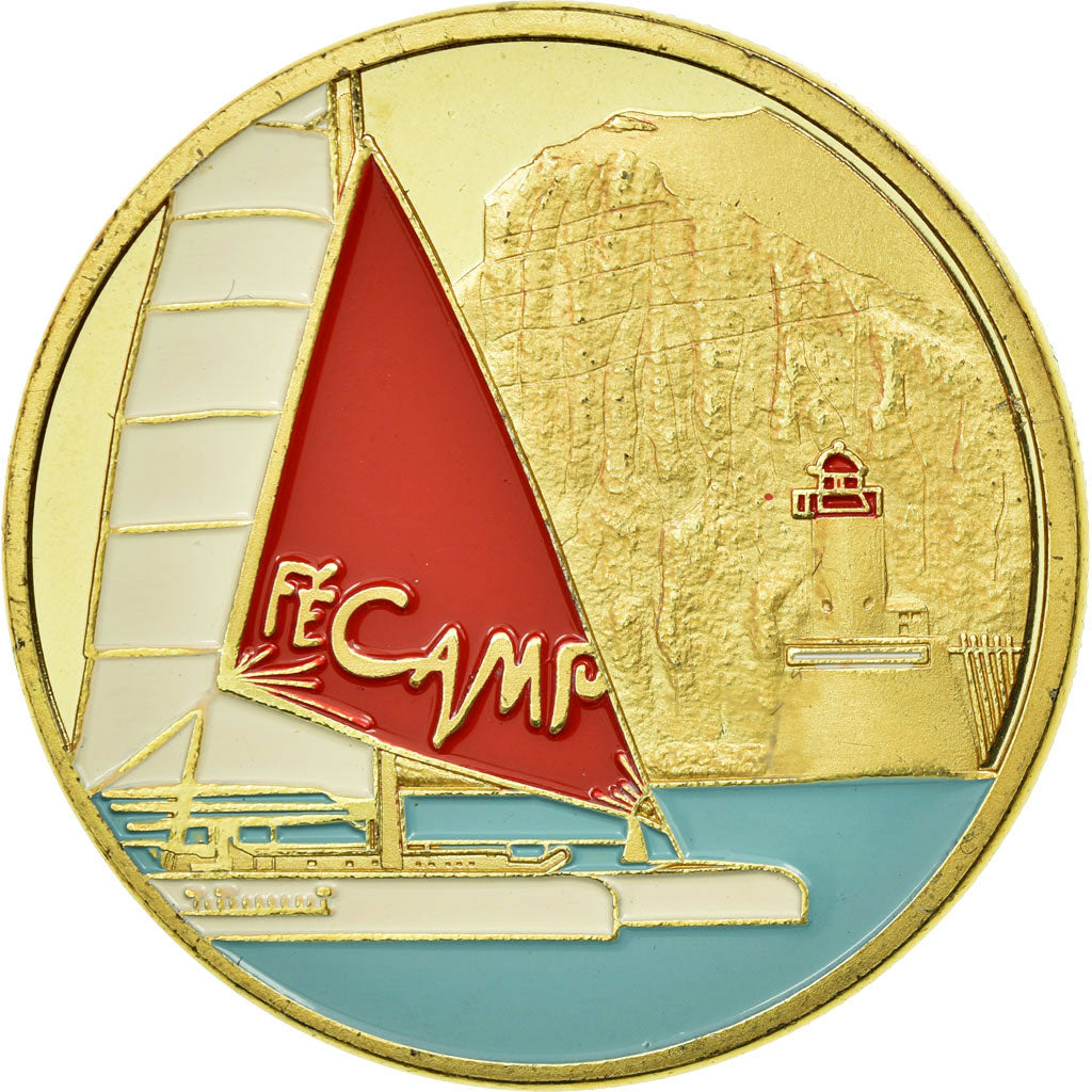 Frankrijk, Token, Toeristisch fiche, 76/ Fécamp - Bateau, Souvenirs et