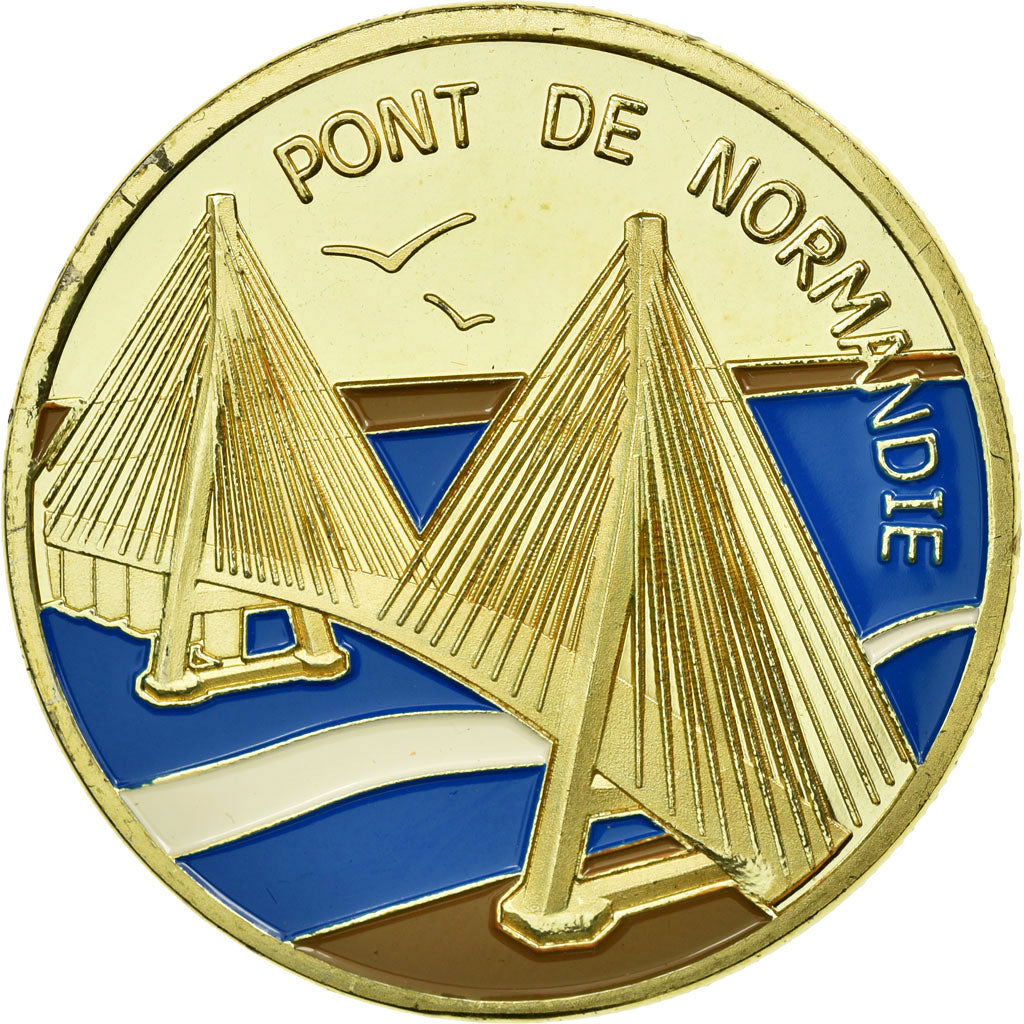 France, Token, Touristic token, Normandie - Pont de Normandie - Port de