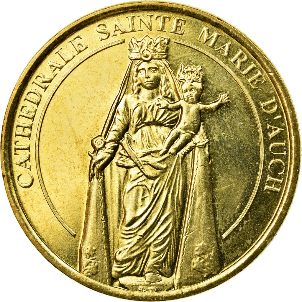 France, Token, Touristic token, Auch - Cathédrale Sainte-Marie, 2012