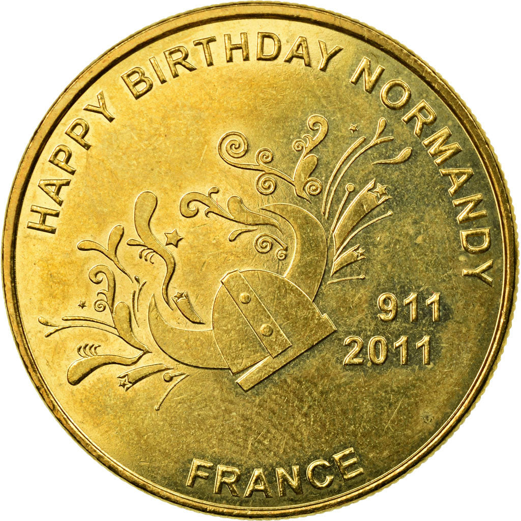 Francia, Token, Touristic token, Normandie - Happy Birthday - 911-2011