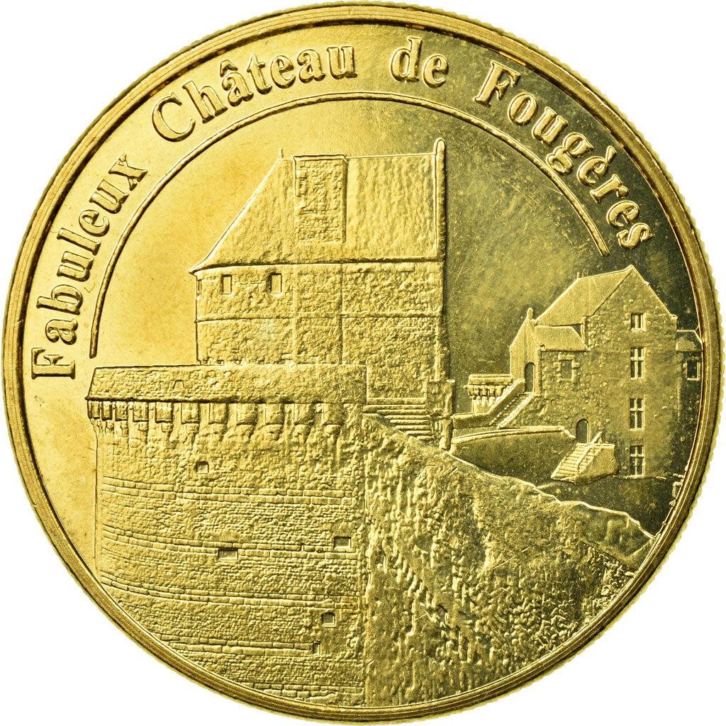 France, Token, Touristic token, Fougères - Fabuleux Château, Médailles et