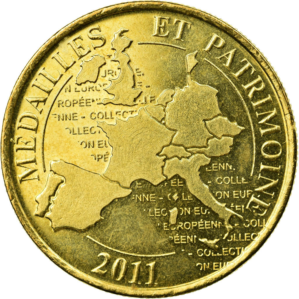 France, Token, Touristic token, Caen - Mémorial - D DAY, 2011, Médailles et
