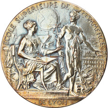 France, Medal, Ecole Supérieure de Commerce de Lyon, 1872, Patey, AU(55-58)