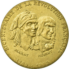 France, Medal, Bicentenaire de la Révolution Française - Marat et Hébert