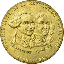 France, Médaille, Bicentenaire de la Révolution Française - Robespierre et