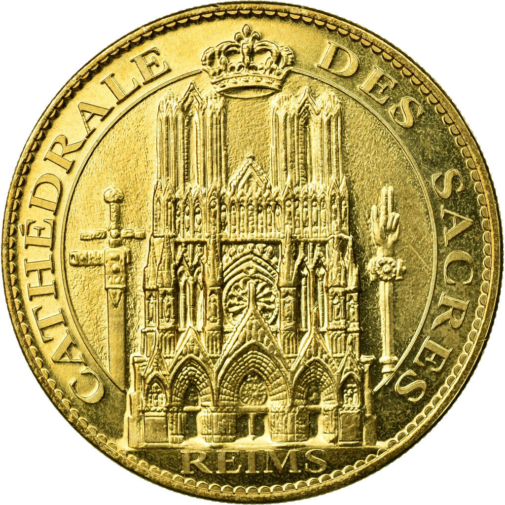 France, Token, Tourist Token, Reims - Cathédrale des Sacres, 2016, Arthus