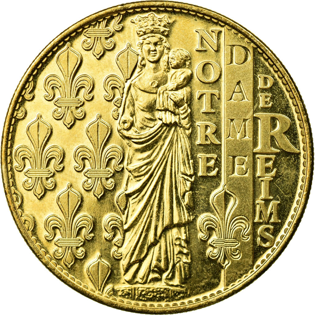 France, Token, Tourist Token, Reims - Cathédrale des Sacres, 2016, Arthus