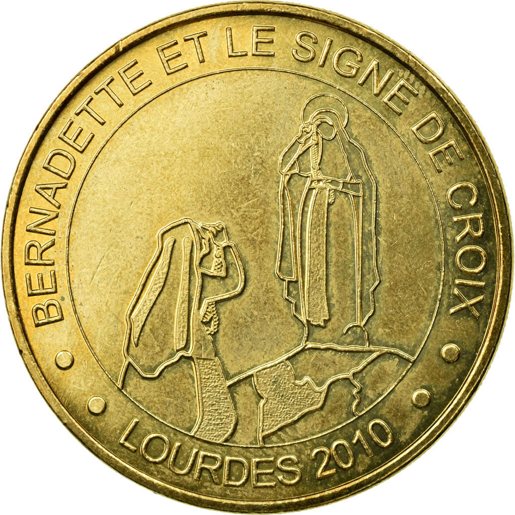 France, Token, Lourdes - Bernadette et le signe de Croix, 2010, MDP, AU(55-58)
