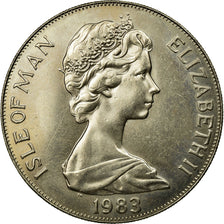 Coin, Isle of Man, Elizabeth II, Crown, 1983, Pobjoy Mint, EF(40-45)