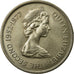 Moneta, Jersey, Elizabeth II, 25 Pence, 1977, BB+, Rame-nichel, KM:44