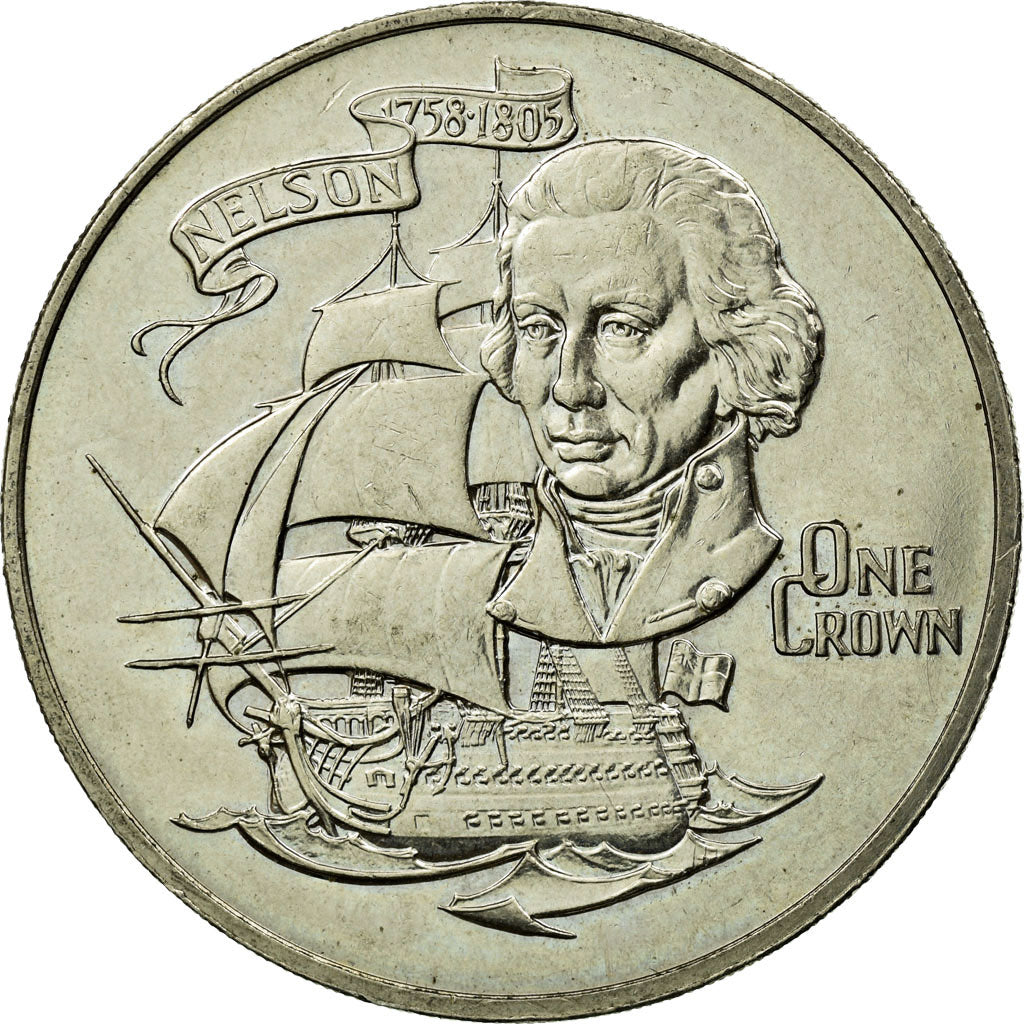 Coin, Gibraltar, Elizabeth II, Crown, 1980, British Royal Mint, EF(40-45)