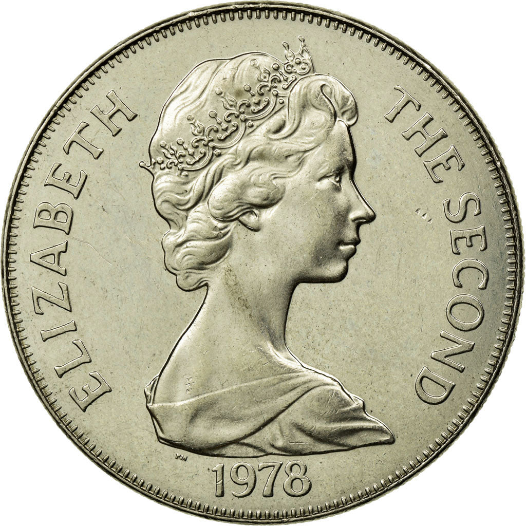 Coin, Ascension Island, 25 Pence, Crown, 1978, Pobjoy Mint, EF(40-45)