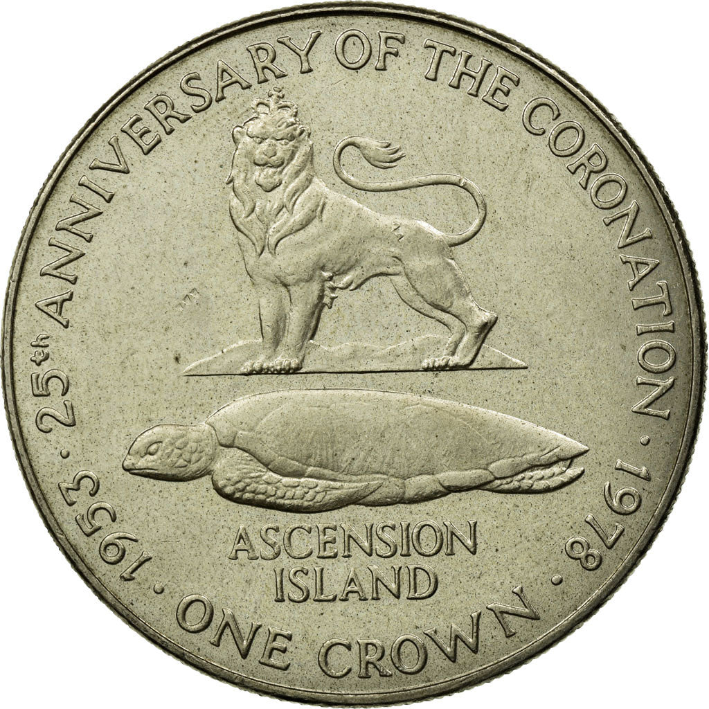 Coin, Ascension Island, 25 Pence, Crown, 1978, Pobjoy Mint, EF(40-45)
