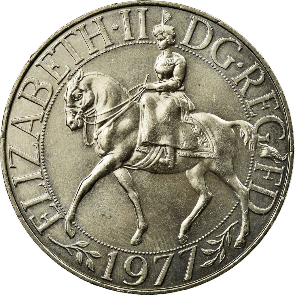 Moneta, Gran Bretagna, Elizabeth II, 25 New Pence, 1977, BB+, Rame-nichel