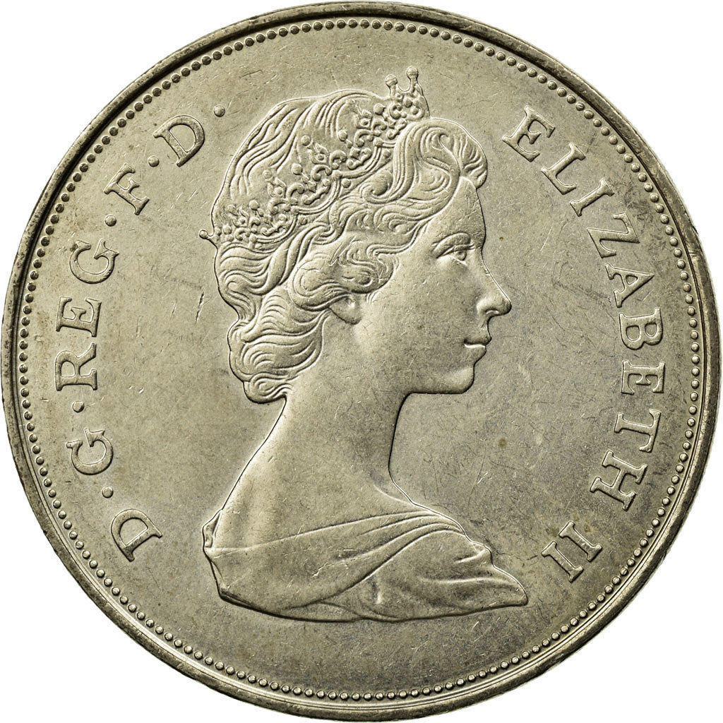 Coin, Great Britain, Elizabeth II, 25 New Pence, 1981, VF(30-35), Copper-nickel