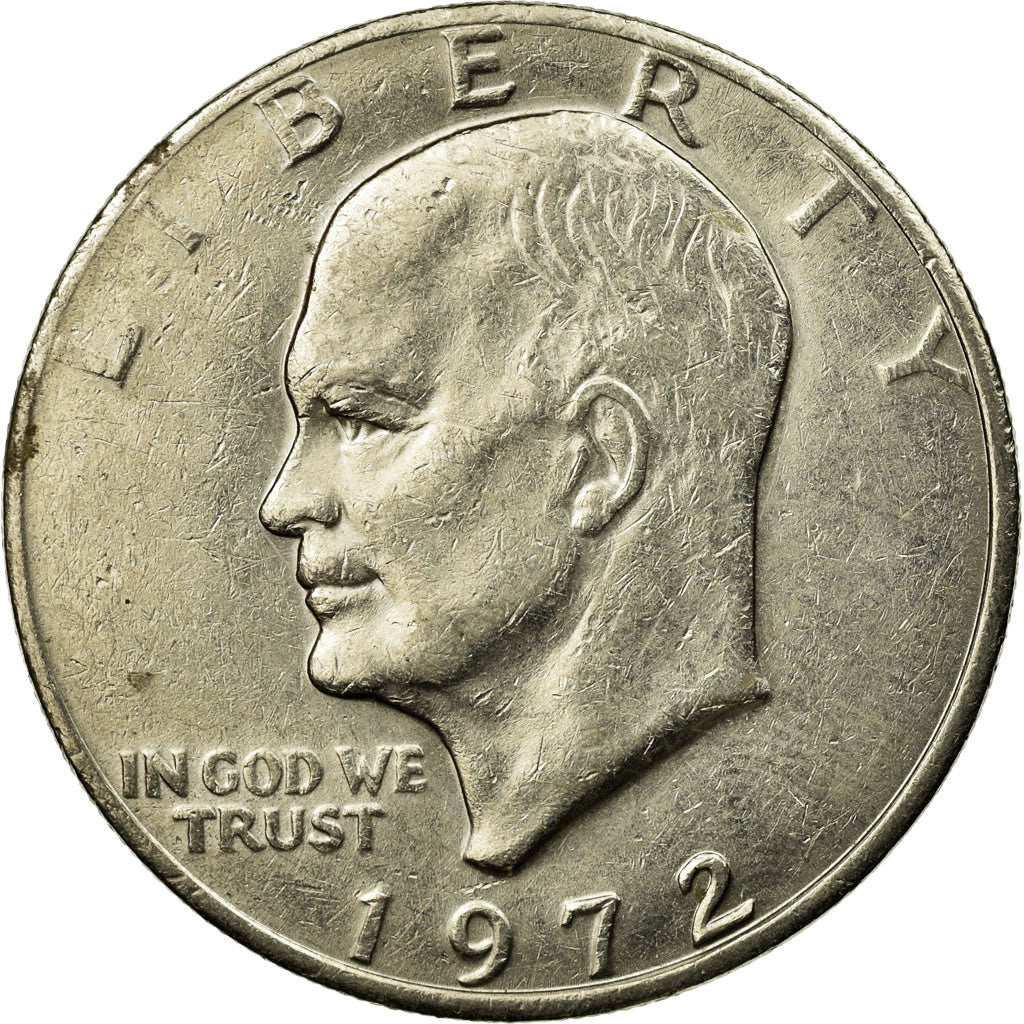 Coin, United States, Eisenhower Dollar, Dollar, 1972, U.S. Mint, Philadelphia