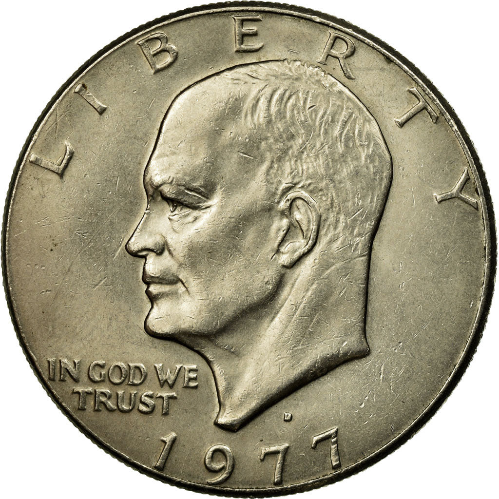 Coin, United States, Eisenhower Dollar, Dollar, 1977, U.S. Mint, Denver