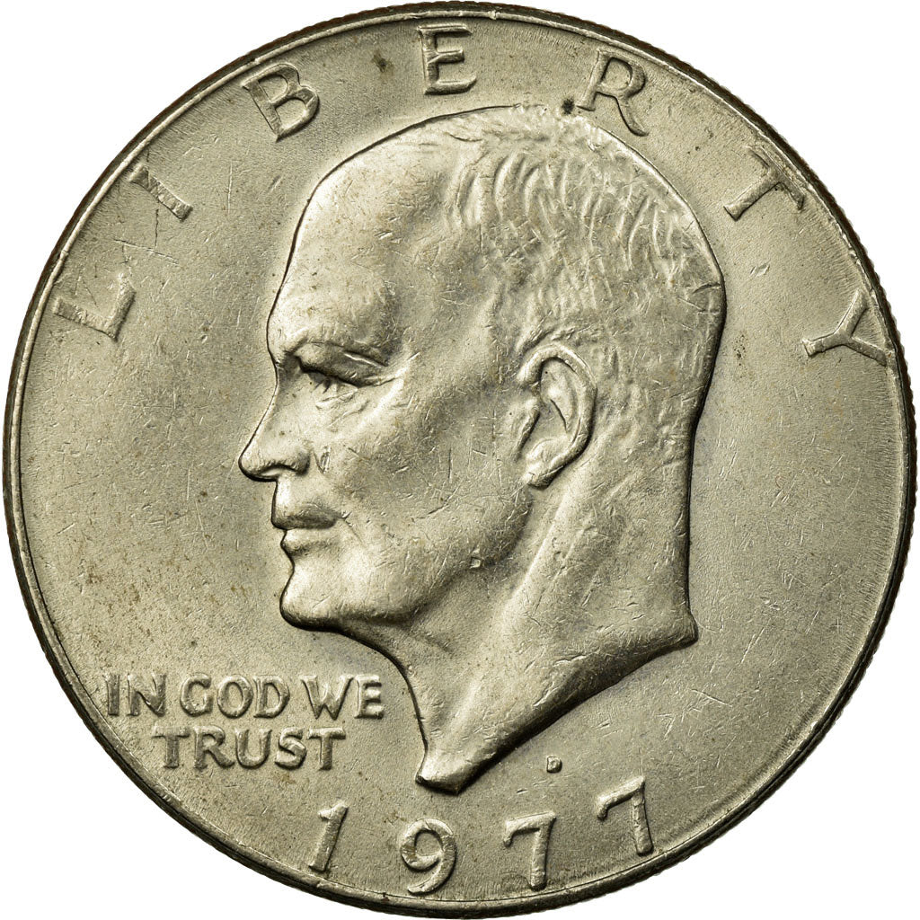 Coin, United States, Eisenhower Dollar, Dollar, 1977, U.S. Mint, Denver