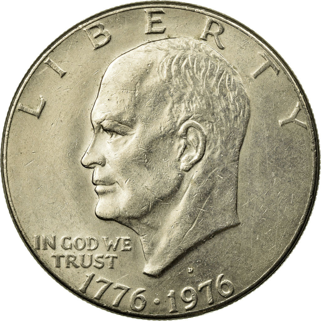 Coin, United States, Eisenhower Dollar, Dollar, 1976, U.S. Mint, Denver