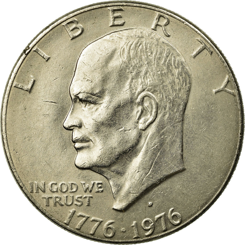 Coin, United States, Eisenhower Dollar, Dollar, 1976, U.S. Mint, Denver
