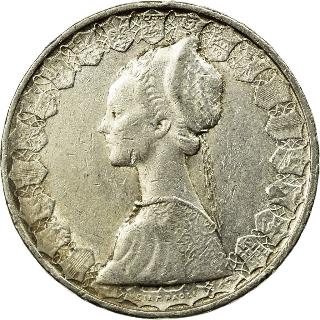 Coin, Italy, 500 Lire, 1958, Rome, EF(40-45), Silver, KM:98