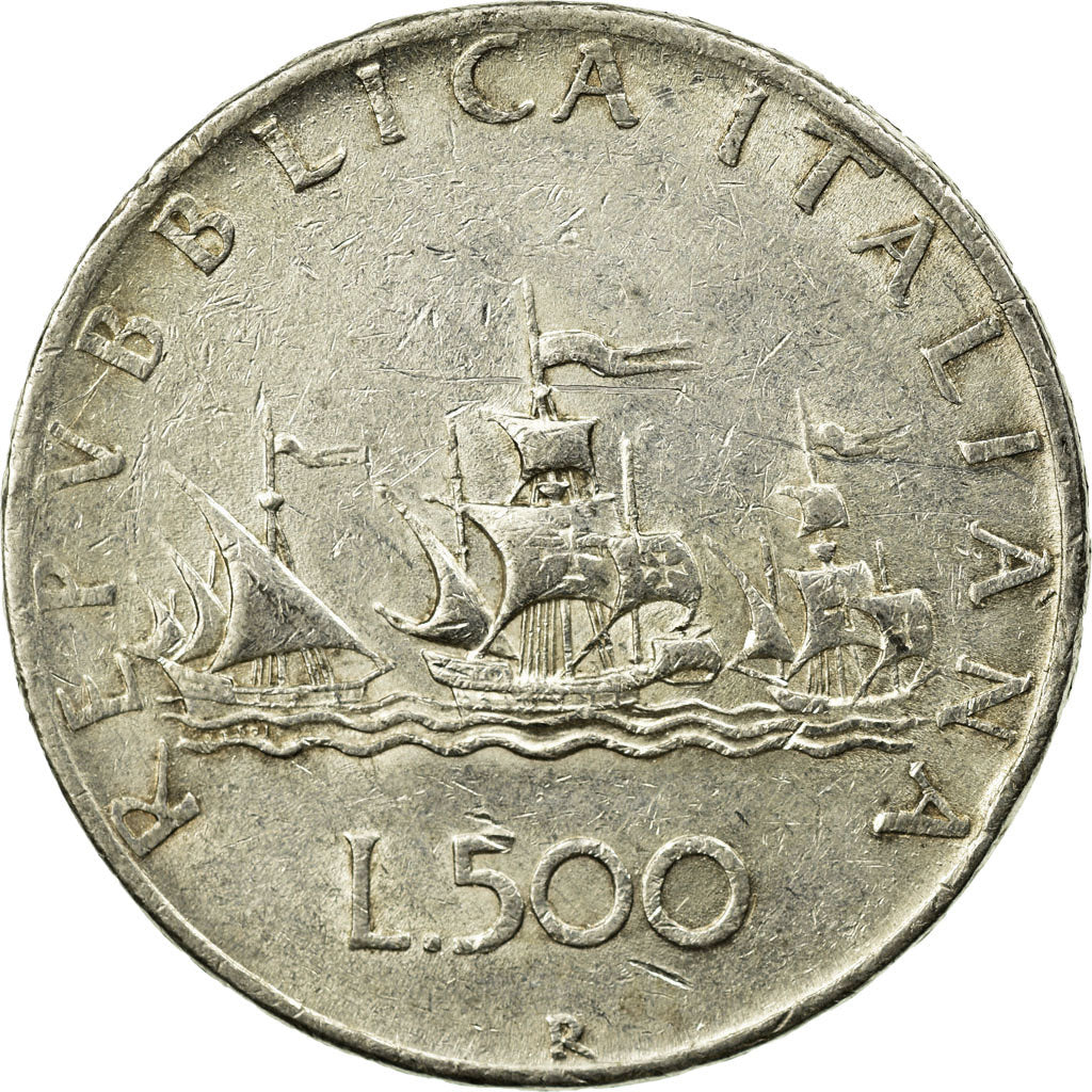 Coin, Italy, 500 Lire, 1958, Rome, EF(40-45), Silver, KM:98