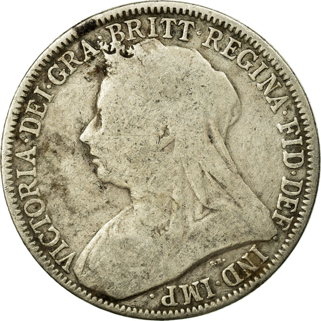 Coin, Great Britain, Victoria, Florin, Two Shillings, 1896, London, F(12-15)