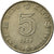 Monnaie, Hong Kong, Elizabeth II, 5 Dollars, 1989, TTB, Copper-nickel, KM:56