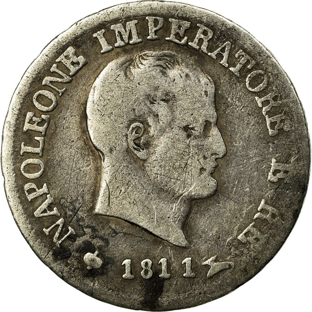 Münze, Italien Staaten, KINGDOM OF NAPOLEON, Napoleon I, 10 Soldi, 1811, Milan