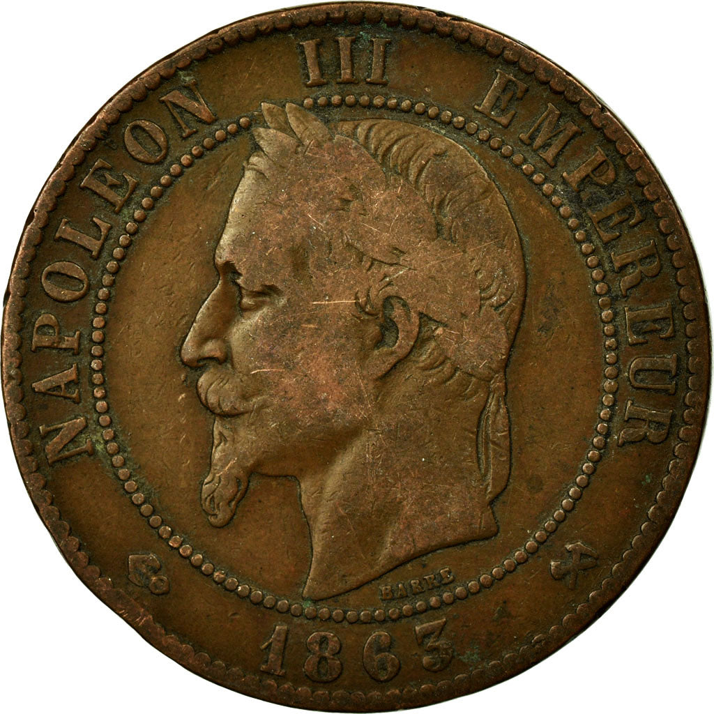 Coin, France, Napoleon III, Napoléon III, 10 Centimes, 1863, Bordeaux