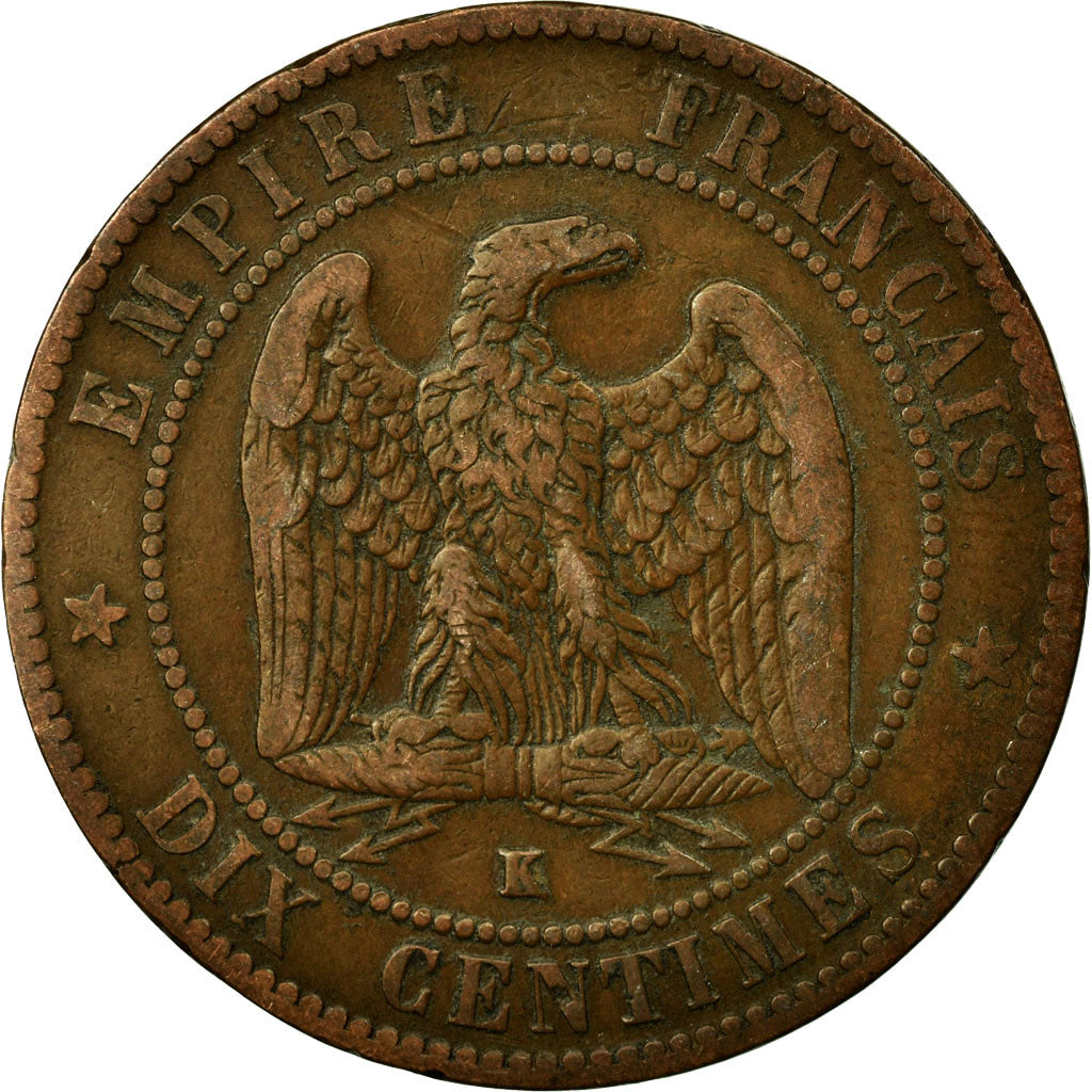 Coin, France, Napoleon III, Napoléon III, 10 Centimes, 1863, Bordeaux