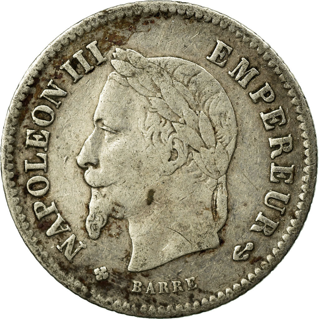 Coin, France, Napoleon III, Napoléon III, 20 Centimes, 1867, Strasbourg
