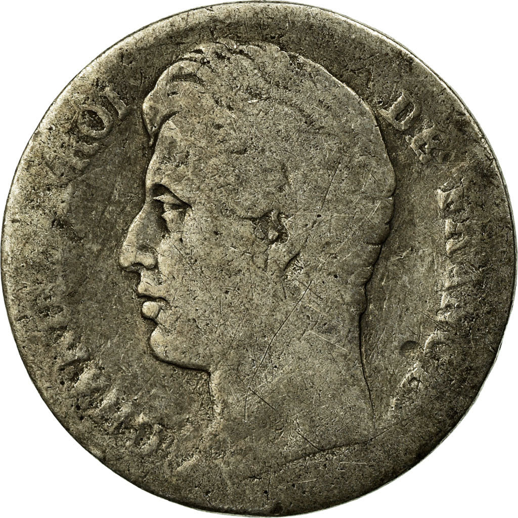 Coin, France, Charles X, 1/2 Franc, 1827, Paris, VG(8-10), Silver, KM:723.1