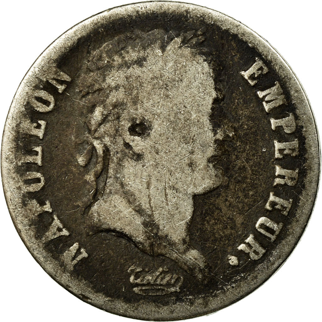 Moneta, Francja, Napoléon I, 1/2 Franc, 1808, Paris, F(12-15), Srebro