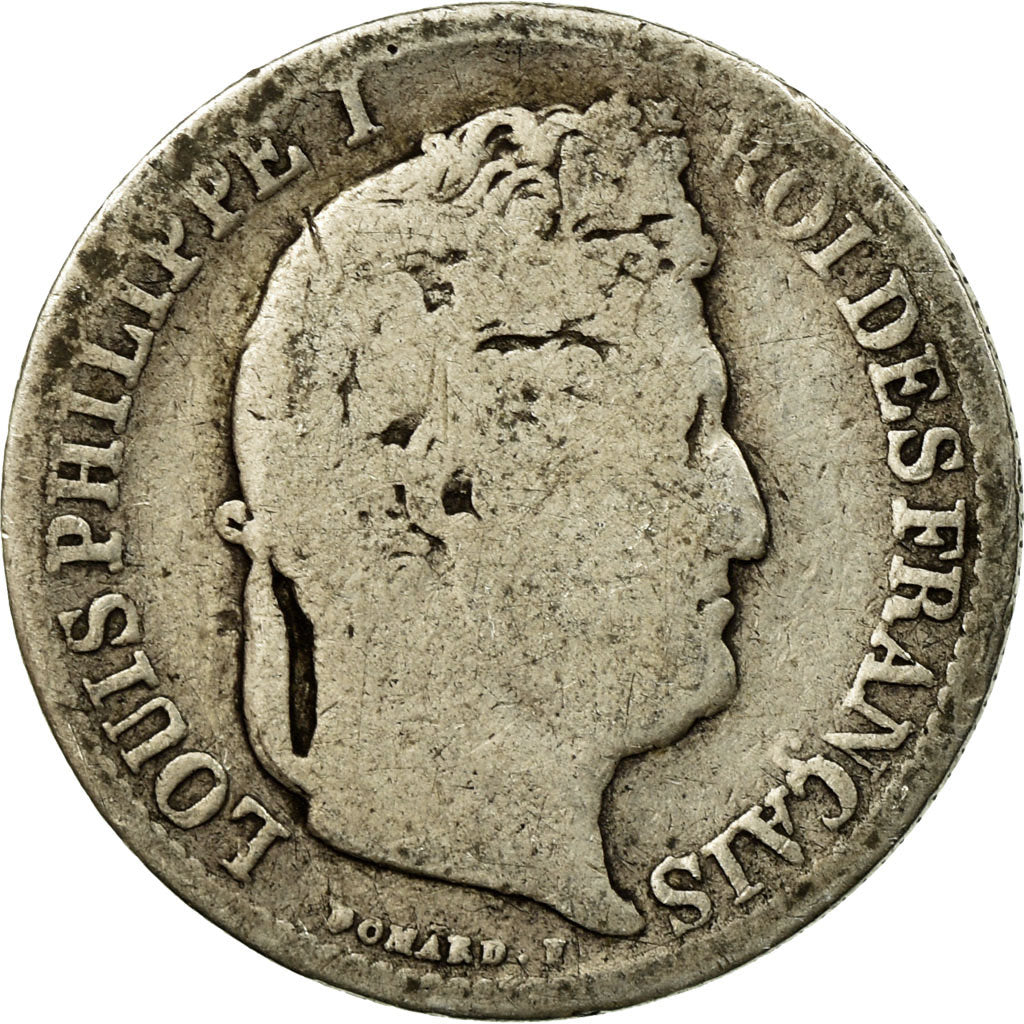 Coin, France, Louis-Philippe, 50 Centimes, 1847, Paris, VF(20-25), Silver