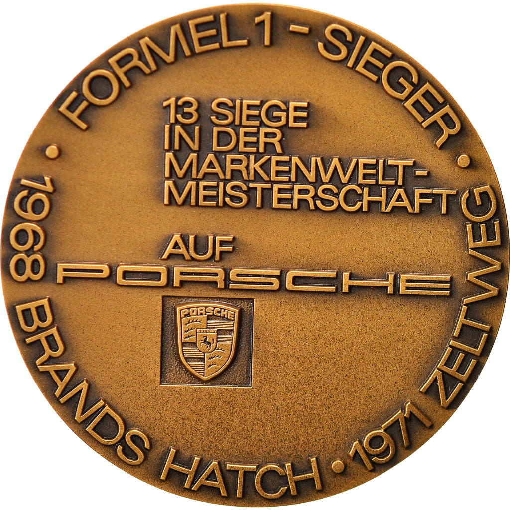 Suisse, Médaille, Joseph Siffert, Porsche, Automobile, 1971, Huguenin, SPL