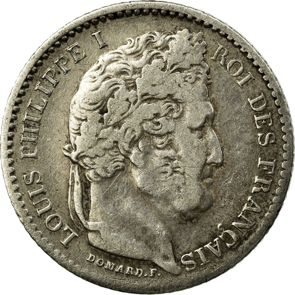 Coin, France, Louis-Philippe, 25 Centimes, 1845, Rouen, VF(30-35), Silver