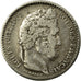 Coin, France, Louis-Philippe, 25 Centimes, 1845, Rouen, VF(30-35), Silver