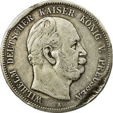 Coin, German States, PRUSSIA, Wilhelm I, 5 Mark, 1876, Berlin, VF(20-25)